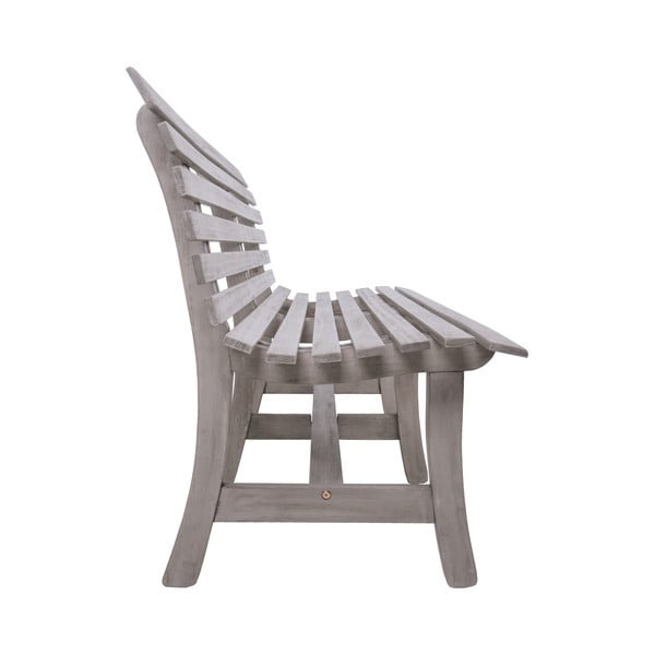 Sivá drevená záhradná lavica Mandalay – Garden Pleasure-image-3