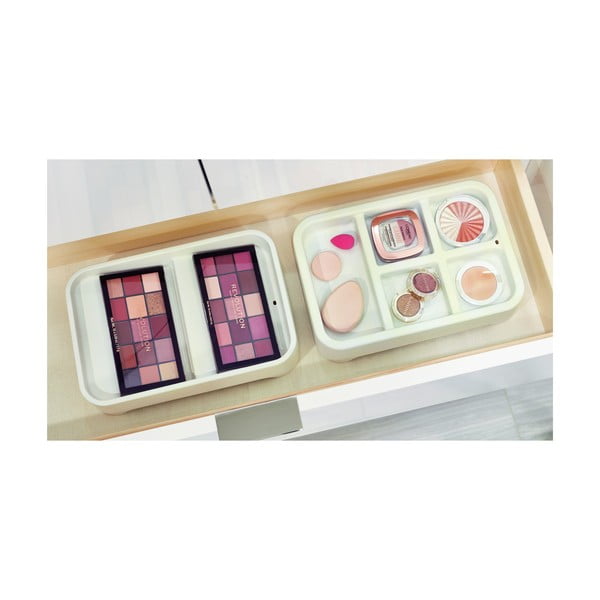 Biely organizér na makeup iDesign Eco Bin, 28,12 x 19,23 cm-image-1