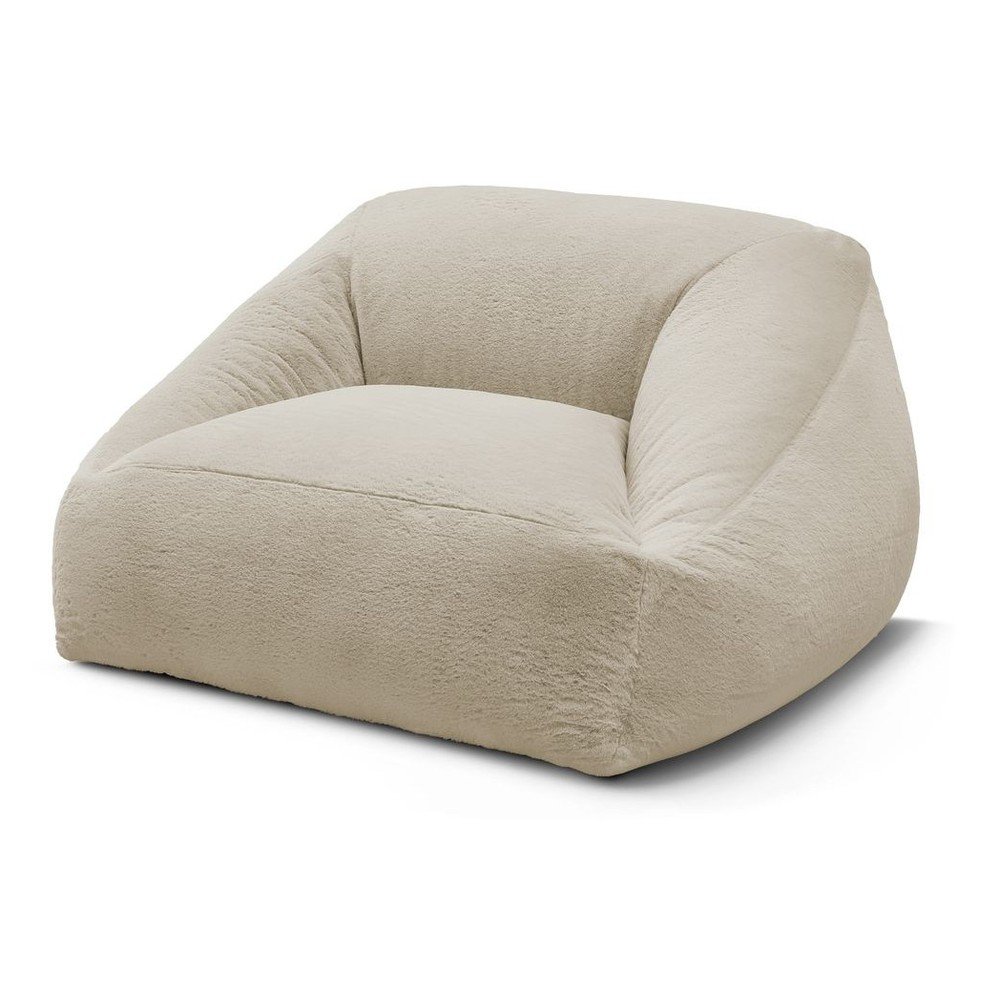 Béžový sedací vak z umelej kožušiny Lilibet – Bobochic Paris