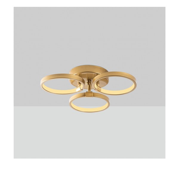 LED stropné svietidlo v zlatej farbe ø 17 cm Halka – Opviq lights-image-1