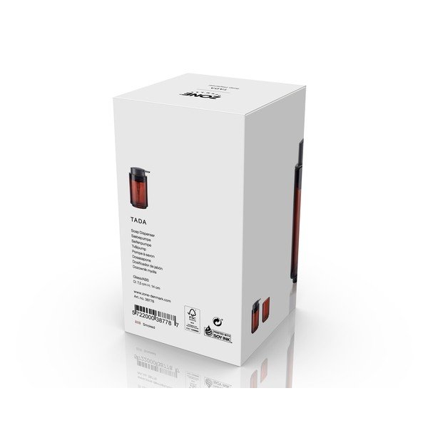 Hnedý sklenený dávkovač mydla 250 ml Tada – Zone-image-3
