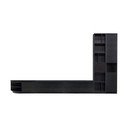 Čierna TV zostava z borovicového dreva 358x210 cm Finca – WOOOD