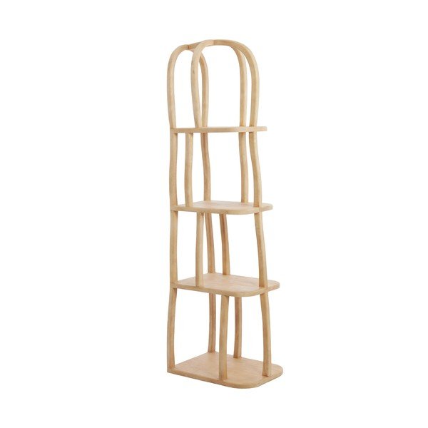 Regál z mangového dreva v svetlo prírodnej farbe 53x175x40 cm Lowe – Light & Living