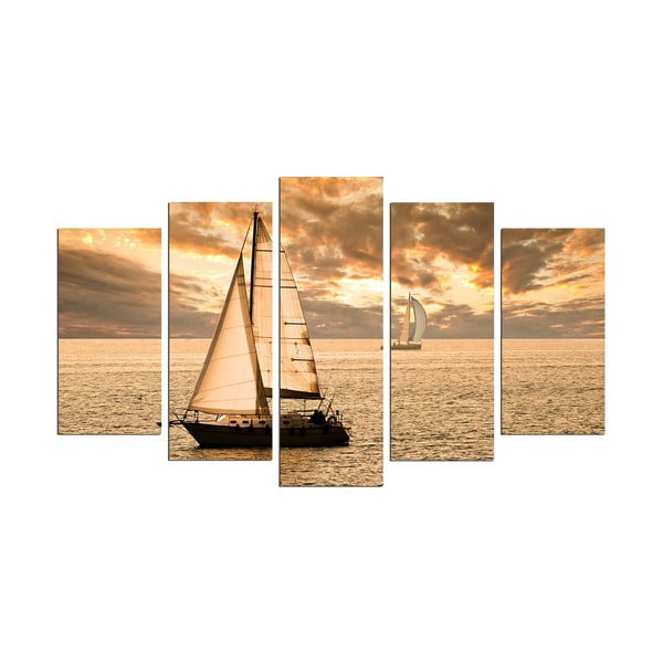 Viacdielny obraz Sailing Boat, 110 × 60 cm