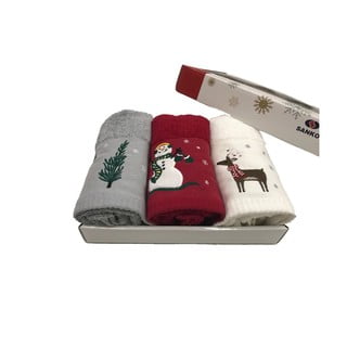 Súprava 3 bavlnených uterákov s vianočným motívom Armada Merry Xmass, 45 x 70 cm