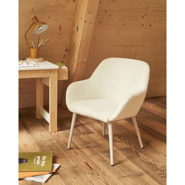 Biela detská stolička Konna – Kave Home-image-1