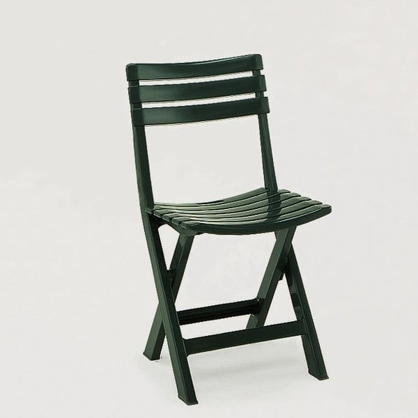 Zelená záhradná skladacia stolička Lacy