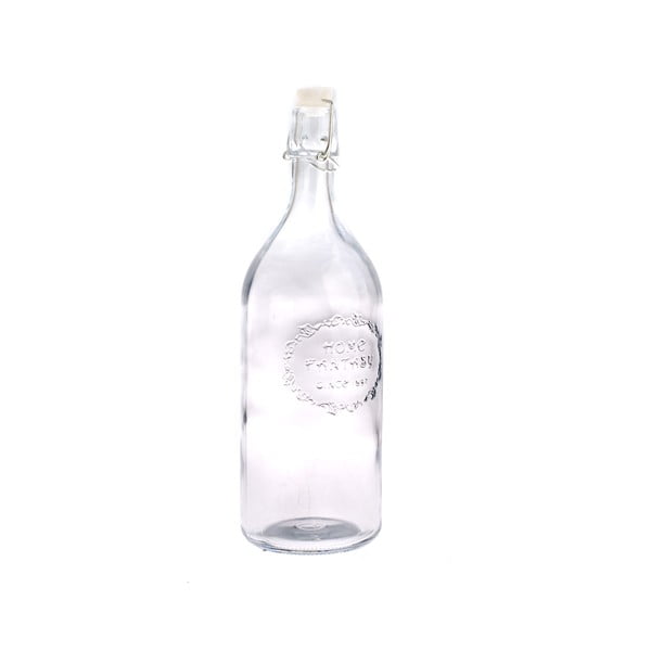 Sklenená fľaša s uzáverom Dakls Merito, 1 l