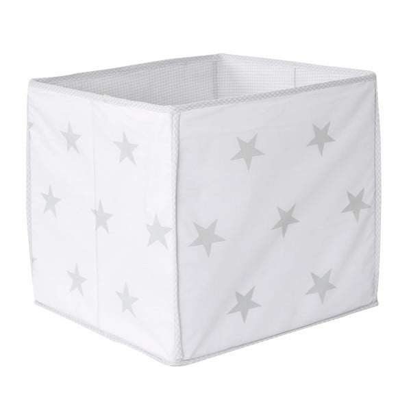 Biely úložný box Roba Little Stars