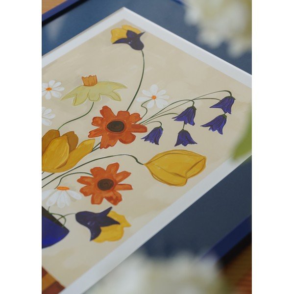 Plagát 30x40 cm Colourful Bunch in Blue Vase – Frankie Penwill – The Poster Club-image-2