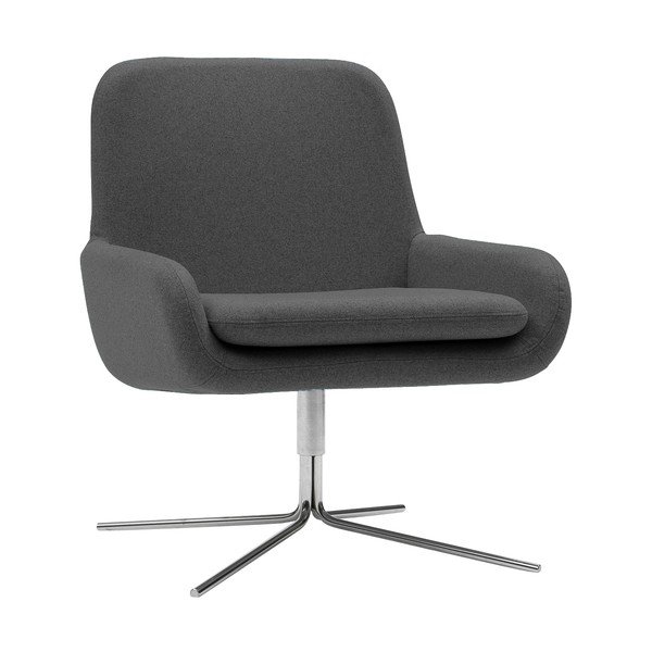 Antracitovosivé otočné kreslo Softline Coco Swivel-image-2