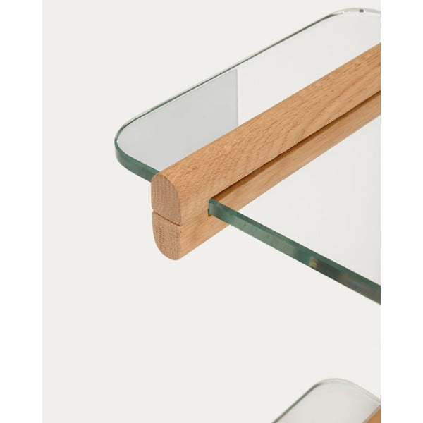 Sklenený modulárny policový systém v prírodnej farbe 110x202x30,5 cm Sitra – Kave Home-image-4