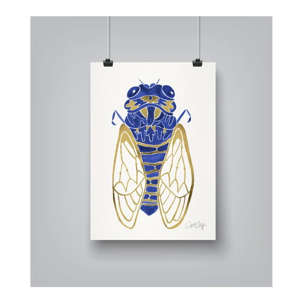 Plagát Americanflat Cicada, 30 x 42 cm