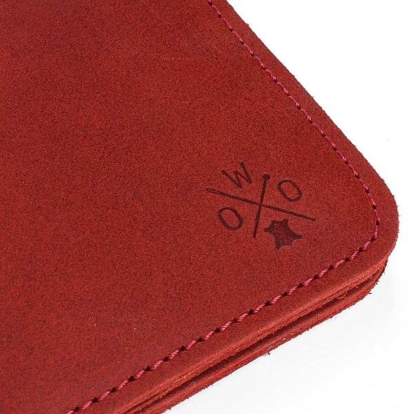 Červená kožená peňaženka Woox Triviala Purpurea-image-3