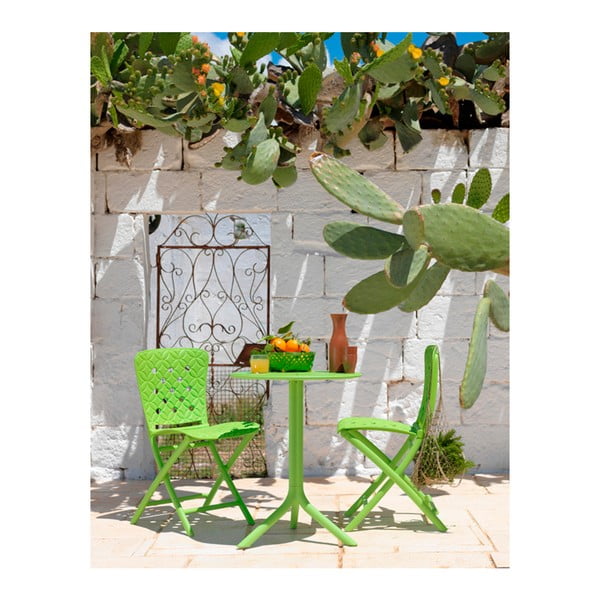 Červený nastaviteľný záhradný stolík Nardi Garden Spritz-image-1