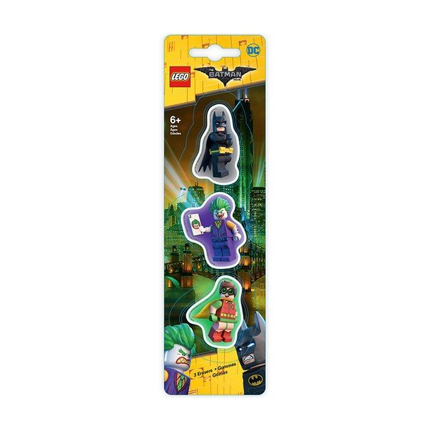 Sada 3 gúm Pyramid International Lego Batman Movie Heroes