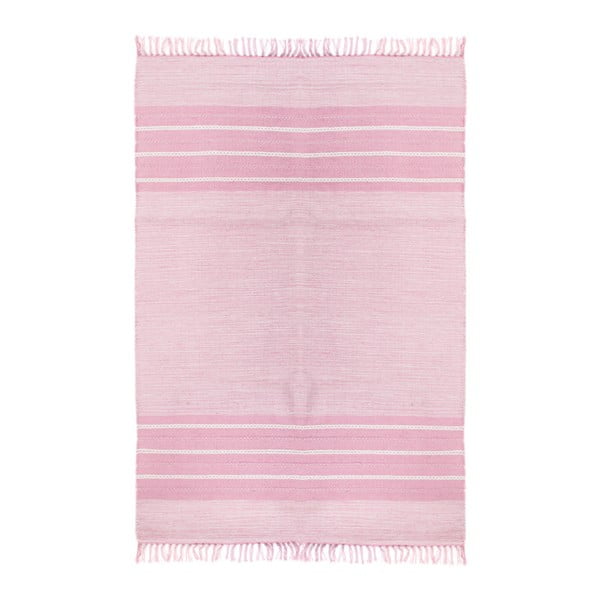 Obojstranný bavlnený koberec ZFK Strawberry Cheesecake, 90 × 60 cm