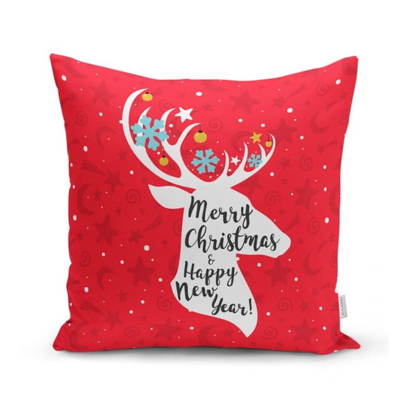 Súprava 4 vianočných obliečok na vankúš a behúň na stôl Minimalist Cushion Covers Joy-image-1