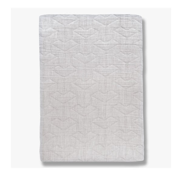 Biela prikrývka z recyklovanej bavlny na jednolôžko 140x250 cm Trio – Mette Ditmer Denmark