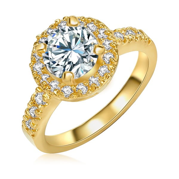 Dámsky prsteň zlatej farby Runaway Bride, 54