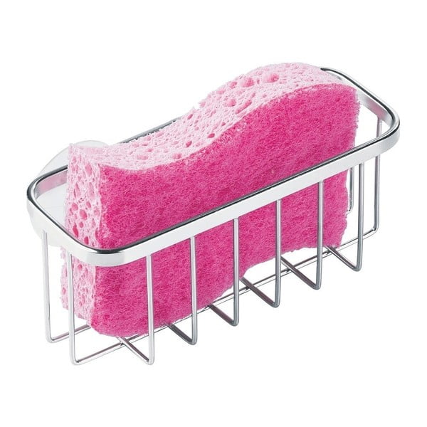 Kovový odkladací držiak na špongiu s prísavkami iDesign Gia-image-3