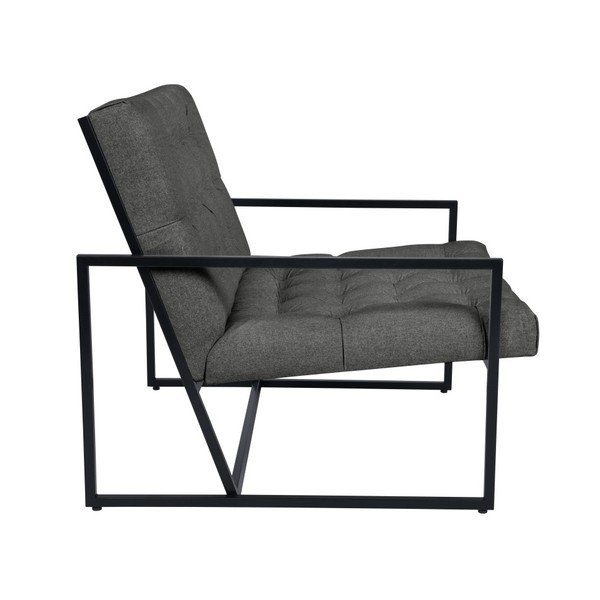 Tmavosivé kreslo Mazzini Sofas Aster-image-3