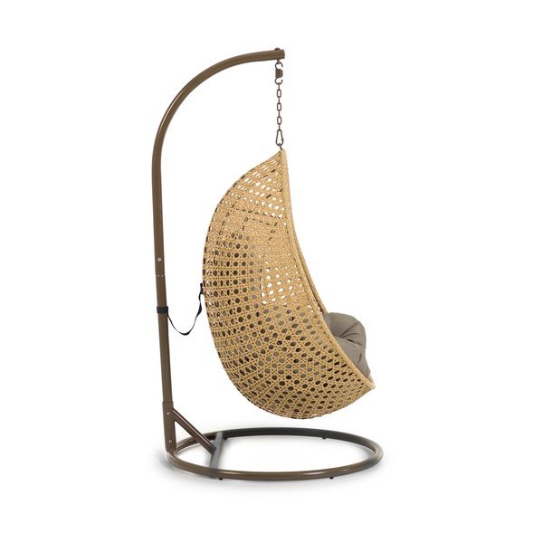 Závesné záhradné kreslo so stojanom Kave Home Cira-image-2