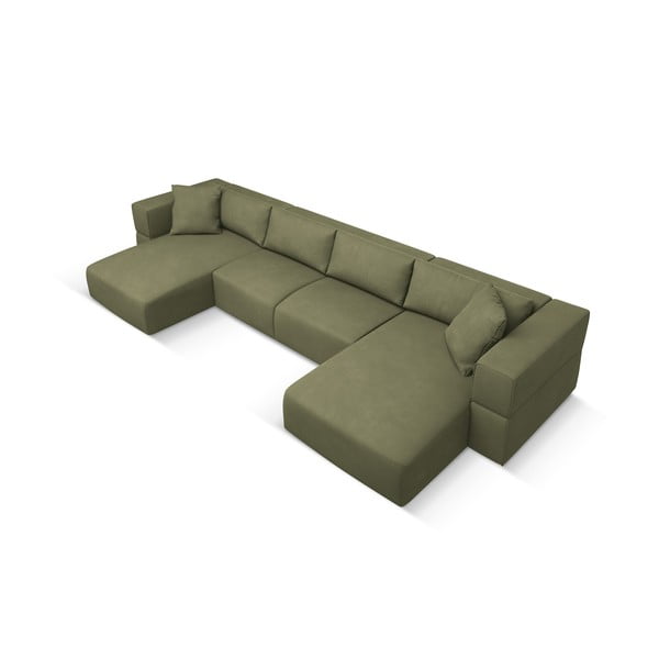 Svetlozelená rohová pohovka do "U" Esther – Milo Casa-image-2