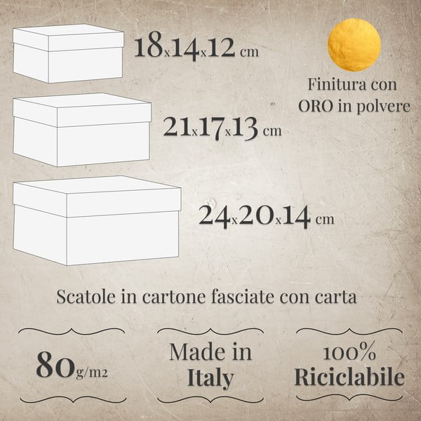 Darčekové škatule v súprave 3 ks Maps – Kartos-image-1