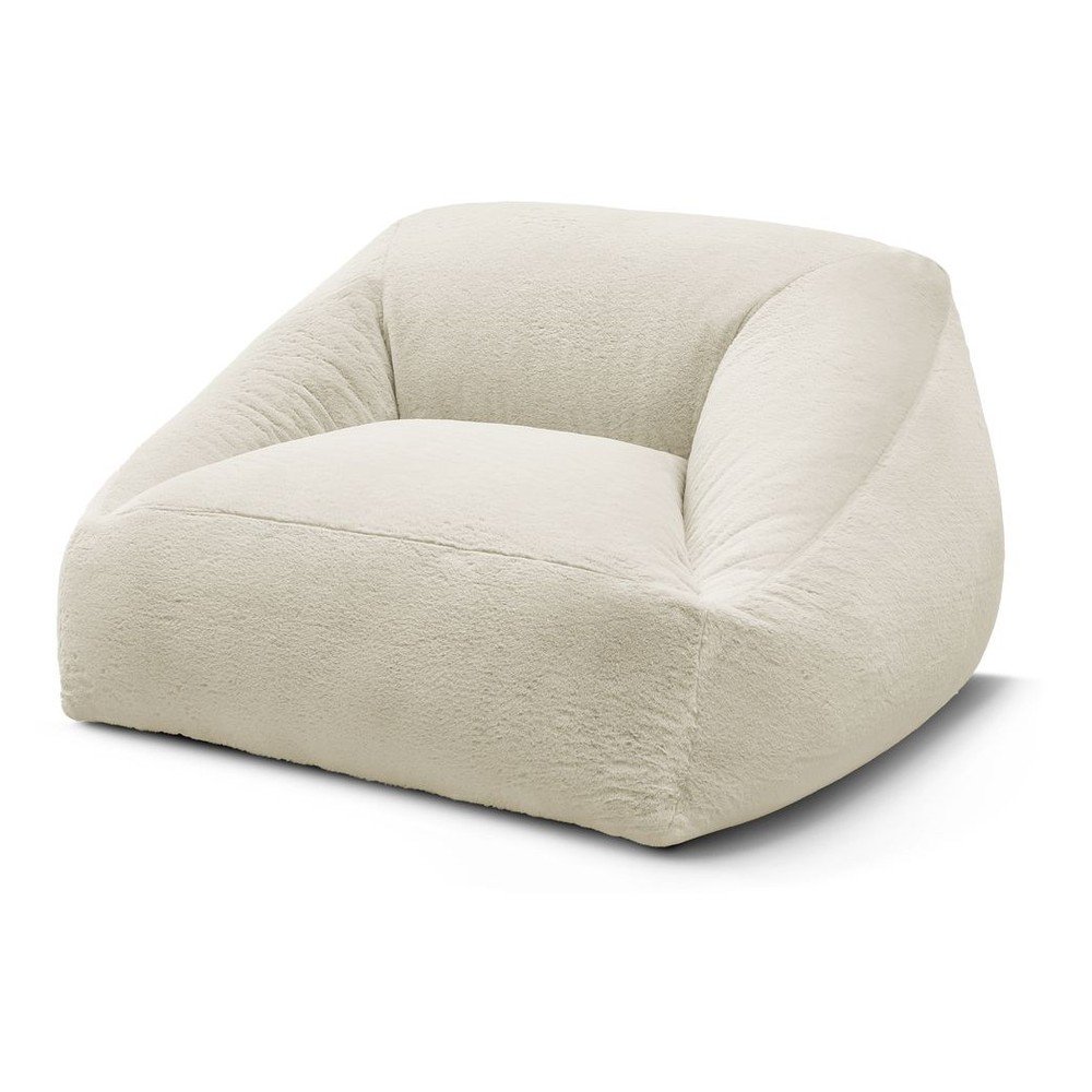 Krémovobiely sedací vak z umelej kožušiny Lilibet – Bobochic Paris