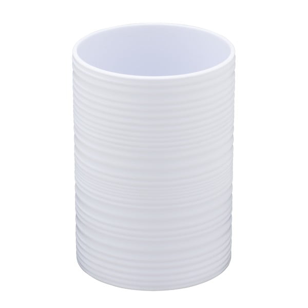 Biely plastový téglik na zubné kefky Lyon – Allstar