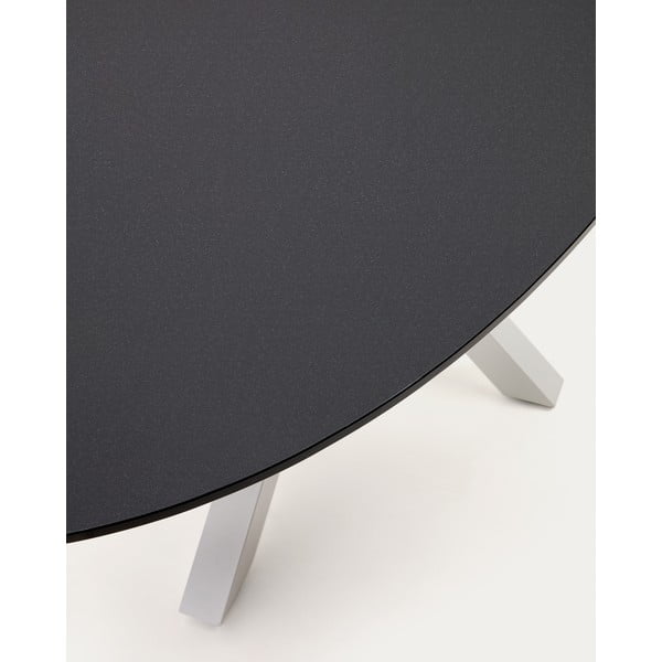 Jedálenský stôl so sklenenou doskou 100x200 cm Argo – Kave Home-image-3