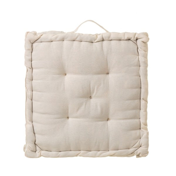 Béžový vankúš na sedenie z bavlny Unimasa, 45 × 45 cm