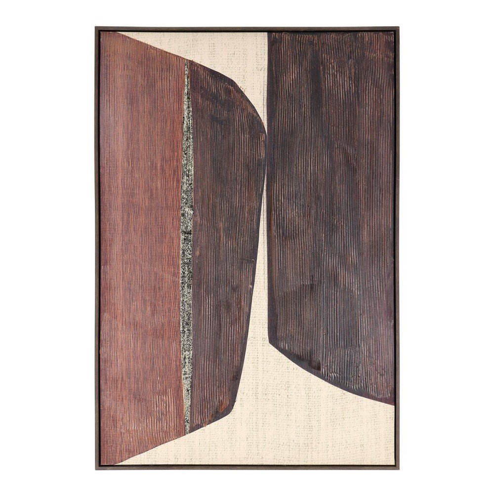 E-shop Tlačený/s ručne maľovanými prvkami obraz s rámom/na plátne 83x123 cm Gallery – Bizzotto