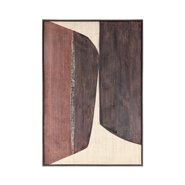 Tlačený/s ručne maľovanými prvkami obraz s rámom/na plátne 83x123 cm Gallery – Bizzotto