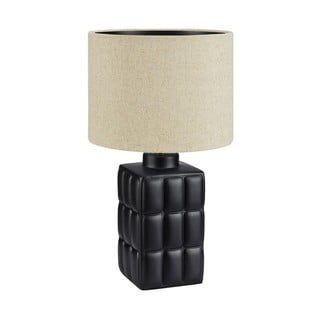 Béžovo-čierna stolová lampa Markslöjd Cuscini, výška 42,5 cm
