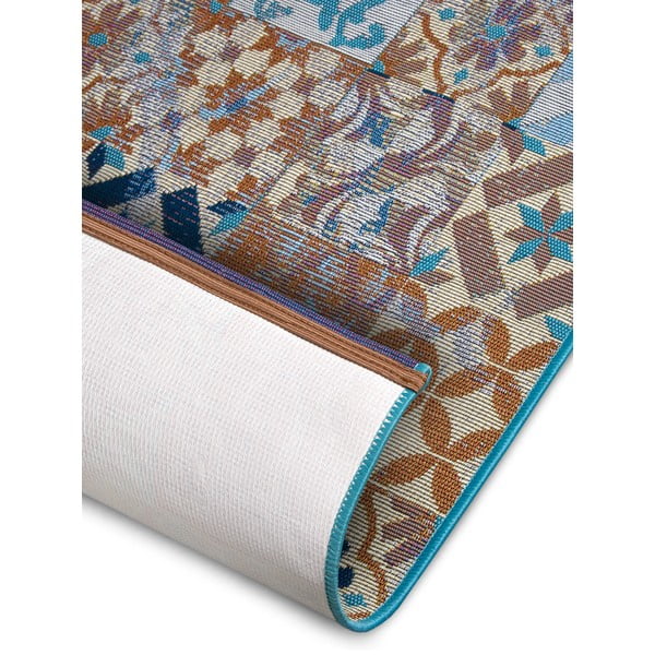 Modrý koberec behúň 75x150 cm Cappuccino Mosaik – Hanse Home-image-4