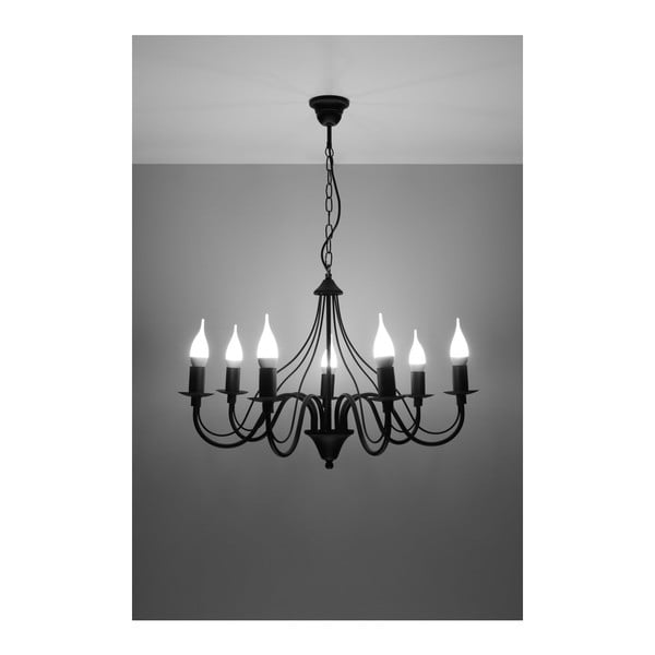 Čierne stropné svetlo Sollux Floriano 7-image-2