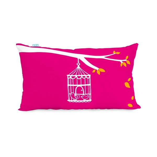 Bavlnená obojstranná obliečka na vankúš Moshi Moshi Birdcage, 50 × 30 cm-image-1