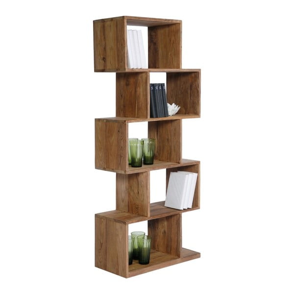 Knižnica z dreva Sheesham Kare Design Authentic Zickzack-image-1