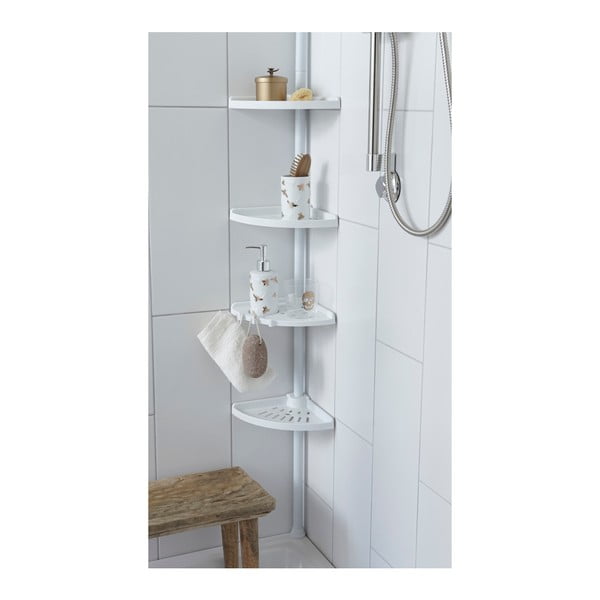 Rohová polica do kúpeľne Compactor Coin De Douche-image-1