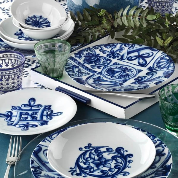 24-dielna sada porcelánového riadu Kutahya Manilla-image-1