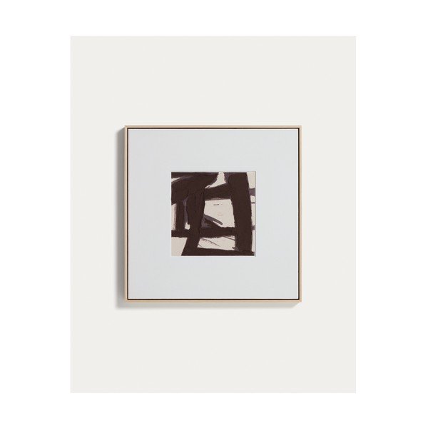 Ručne maľovaný obraz s rámom/na plátne 60x60 cm Arilan – Kave Home-image-4