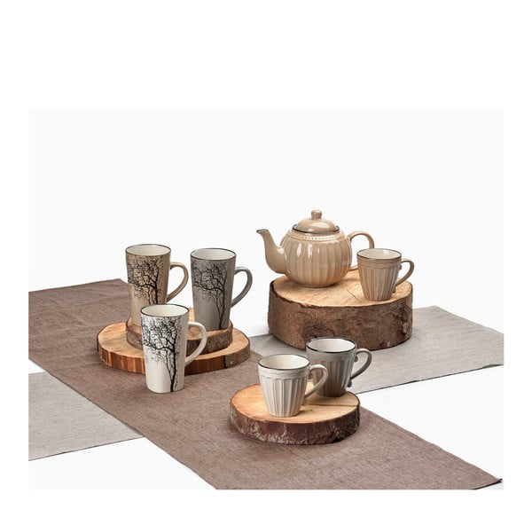 Sivý kameninový hrnček KJ Collection, 400 ml-image-1