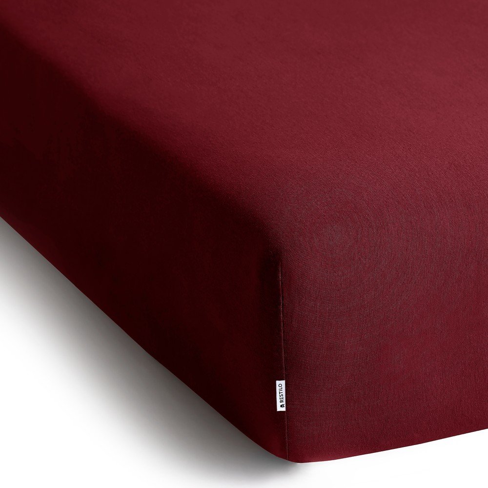 E-shop Vínová napínacia plachta jersey 120x200 cm Amber – Restilo