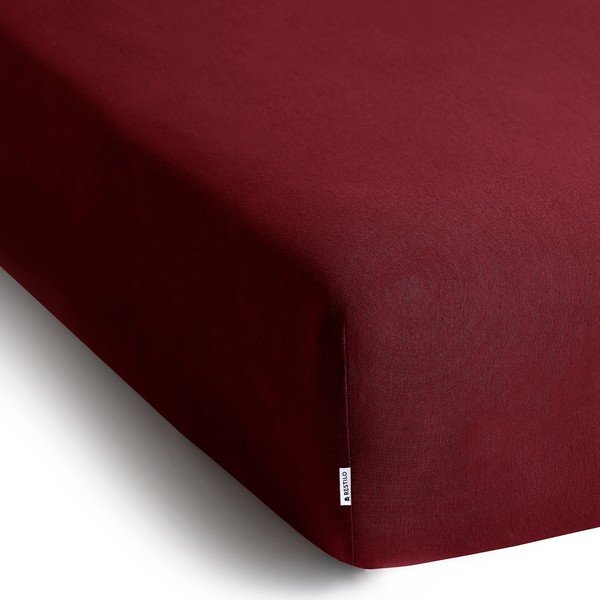 Vínová napínacia plachta jersey 160x200 cm Amber – Restilo-image-2