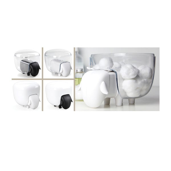 Biela viacúčelová dóza v tvare ovečky Qualy&CO Sheepshape Container-image-1