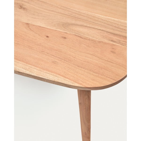 Konferenčný stolík z masívu akácie v prírodnej farbe 60x110 cm Eluana – Kave Home-image-4