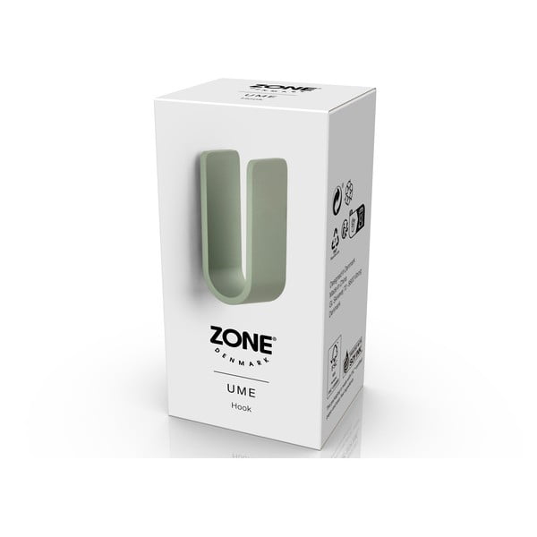 Nástenný kovový háčik sivozelený Ume – Zone-image-2