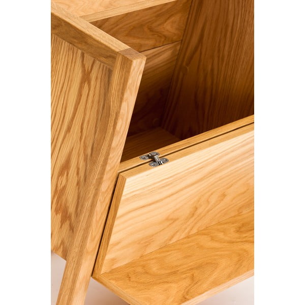 Vinotéka z dubového dreva v prírodnej farbe 59x60 cm NewEst - Woodman-image-1